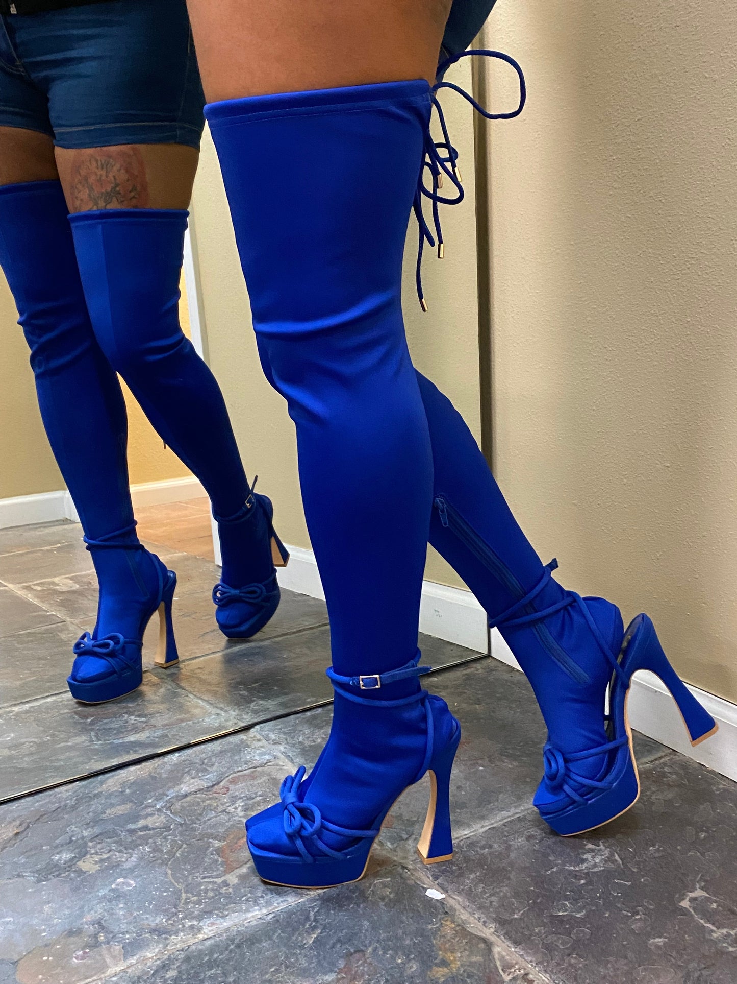 Sock Boots Royal Blue