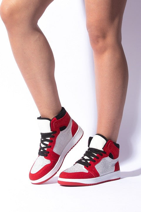 Fresh Bling Sneakers Red
