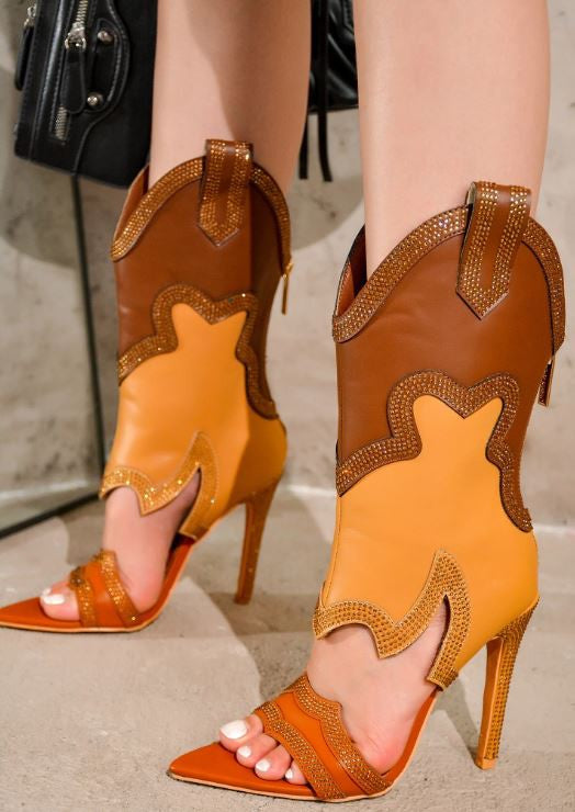 City Cowgirl Boots Brown