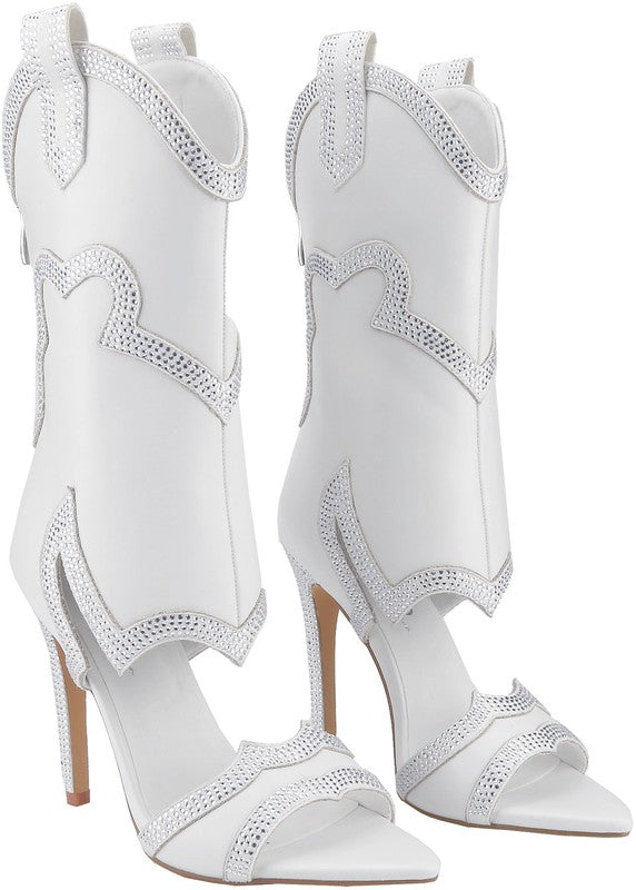 City Cowgirl Boots White