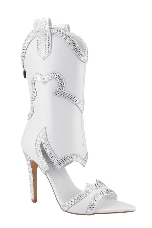 City Cowgirl Boots White