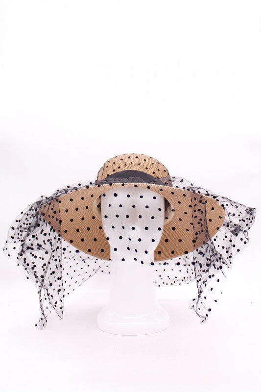 Straw Hat With Veil