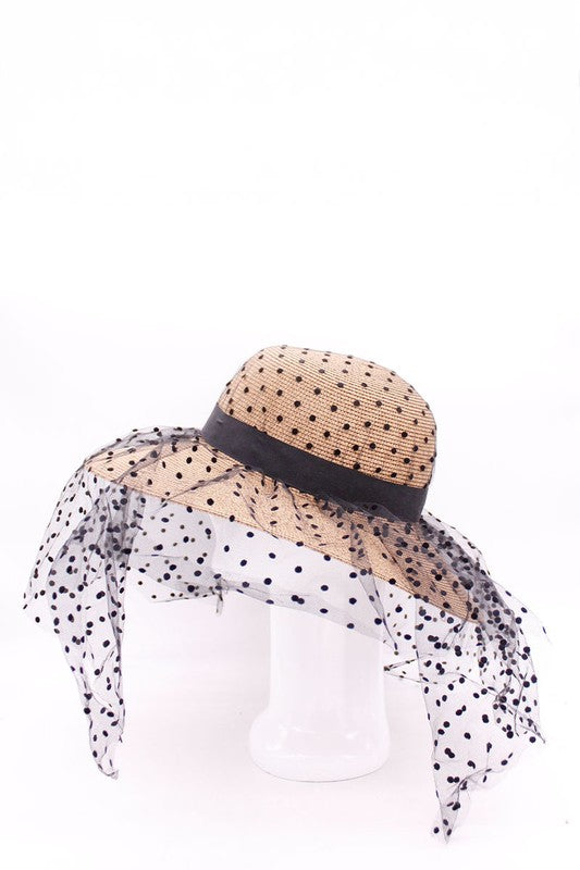 Straw Hat With Veil