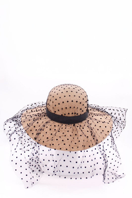 Straw Hat With Veil