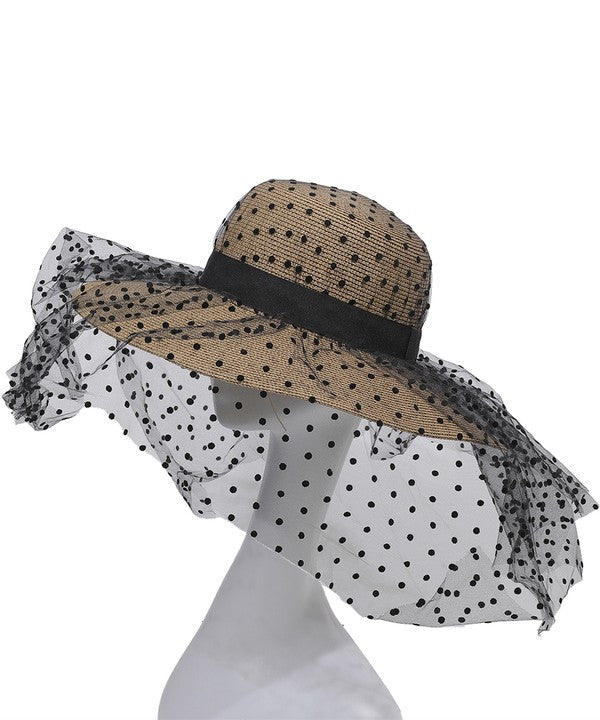 Straw Hat With Veil