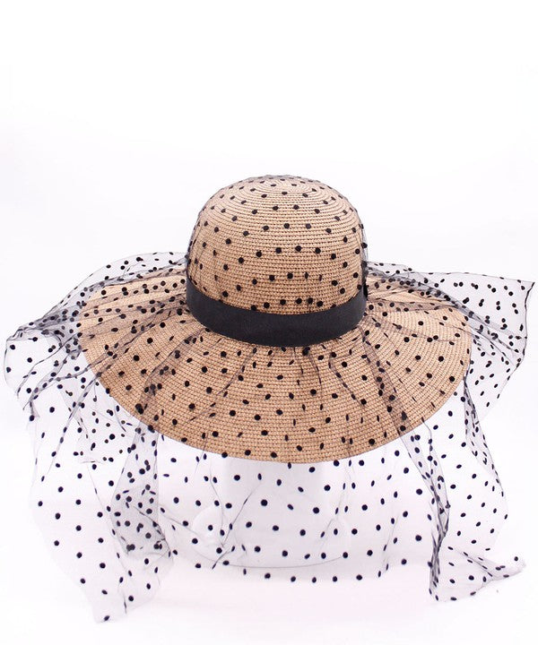 Straw Hat With Veil
