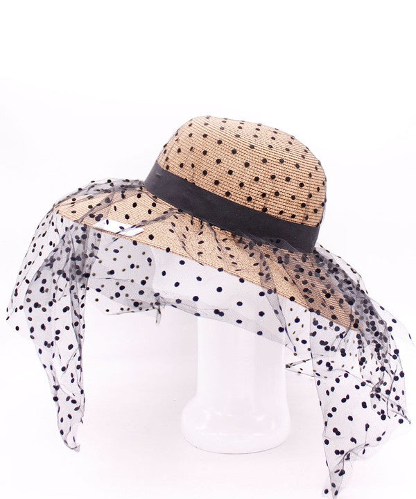 Straw Hat With Veil