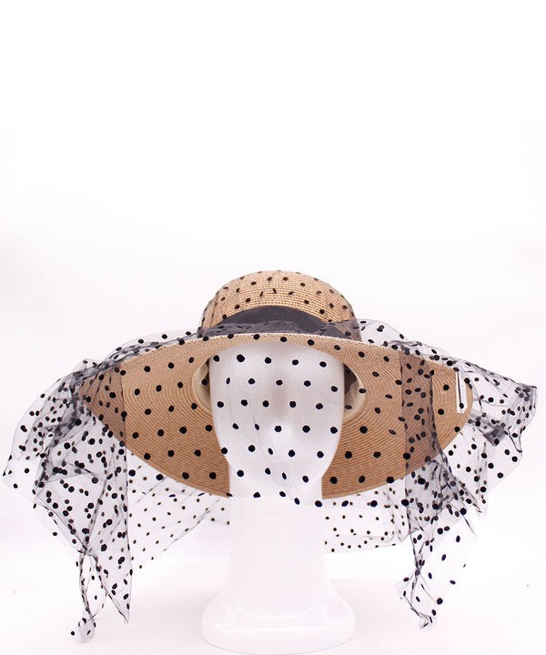 Straw Hat With Veil