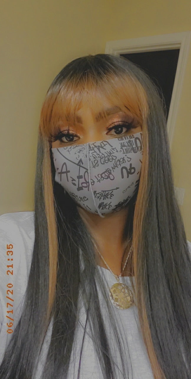 Graffiti Mask Gray