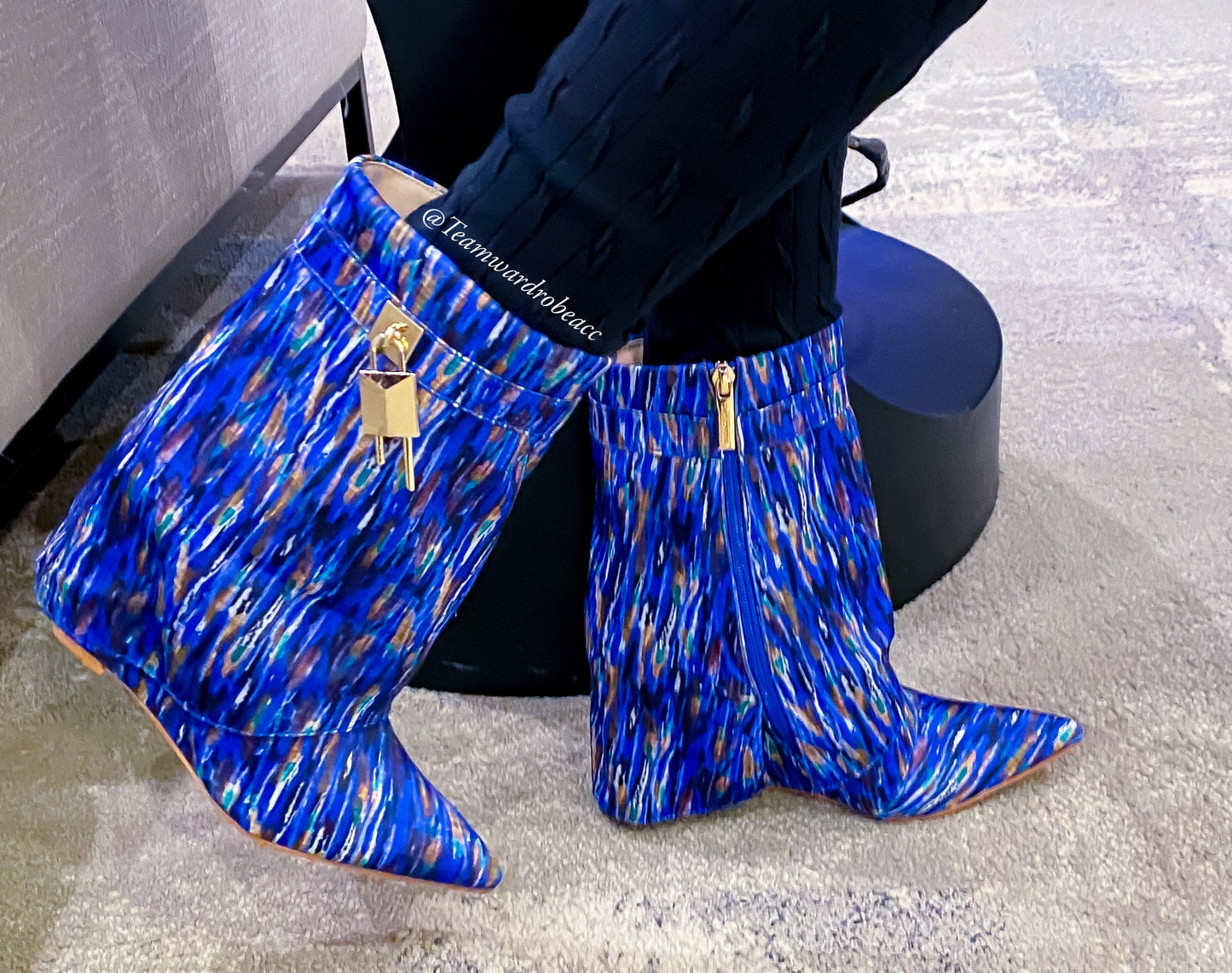 Shoe Crush Blue Print