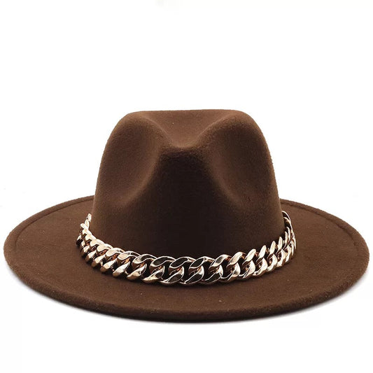 Fedora With Large Chain Coffee (Preorder)