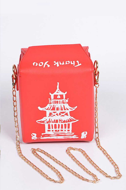 TAKE OUT BOX CLUTCH Red White