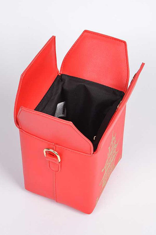 TAKE OUT BOX CLUTCH Red White