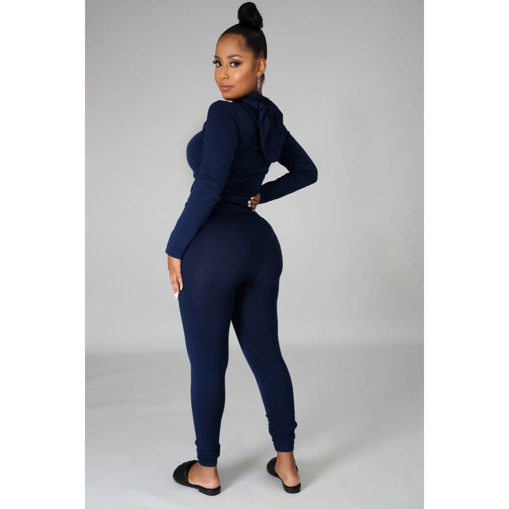 Ola Seamless 2 Piece Set Navy Blue