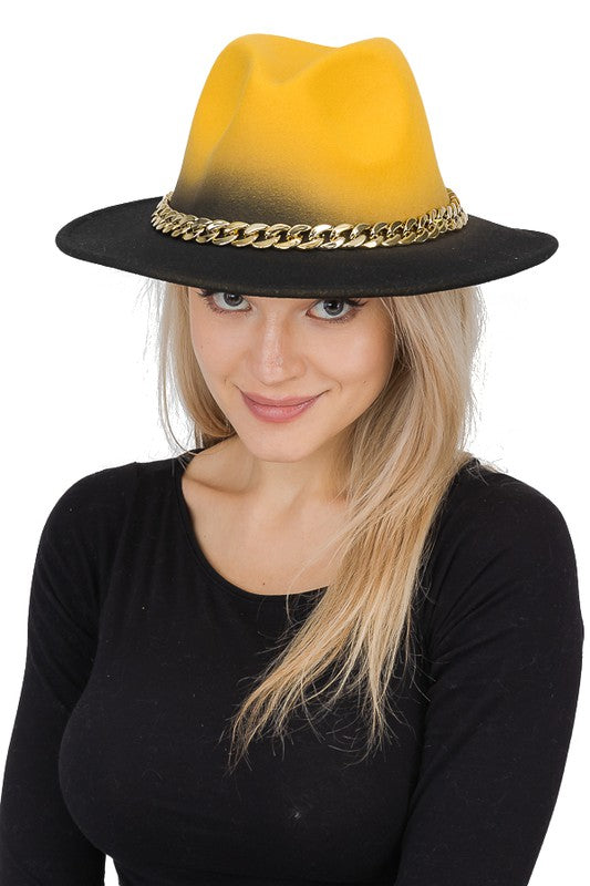 Ombre Fedora Yellow