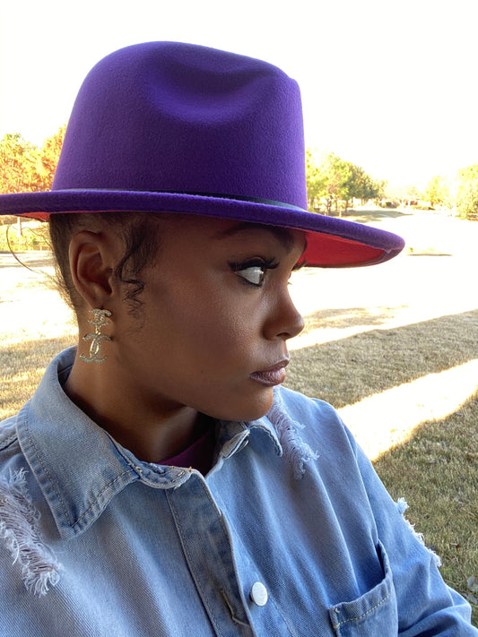 Purple Red Fedora
