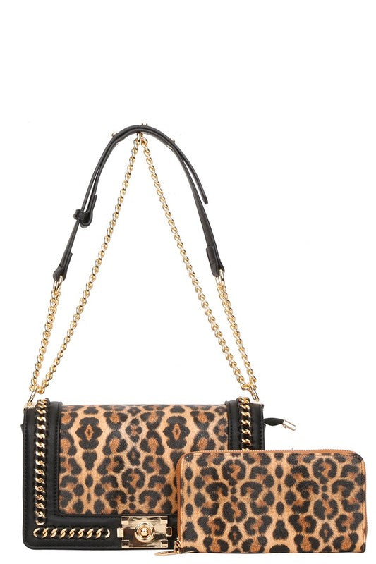 2 Pcs Leo Lover Crossbody Purse