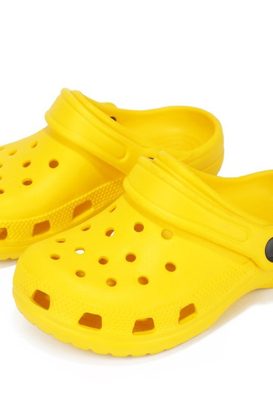 Kids Fancy Clogs Yellow