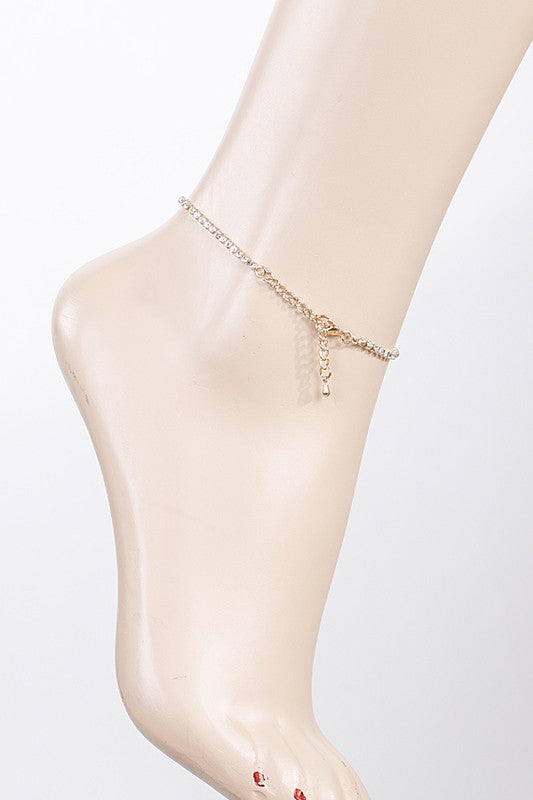 Bengy Dollar Sign Anklet Gold