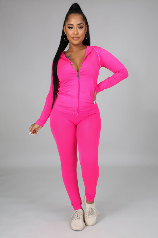 Ola Seamless 2 Piece Set Neon Pink