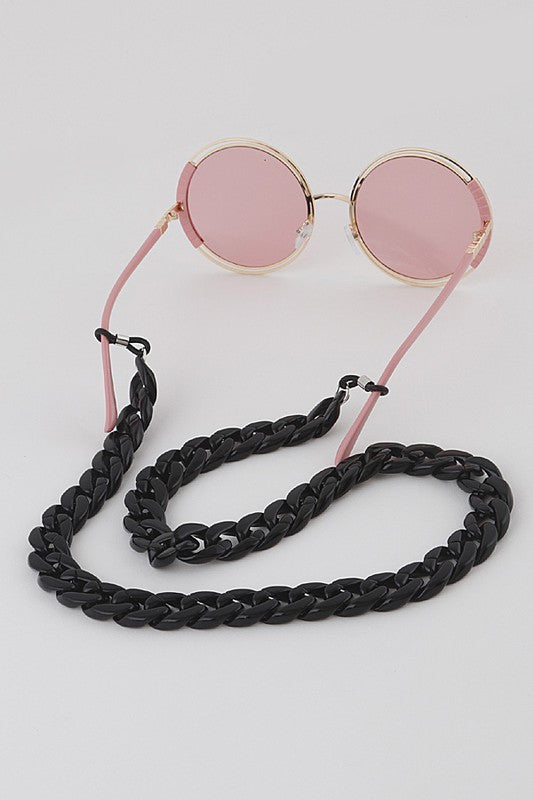 CHUNKY SUNGLASSES CHAIN Black