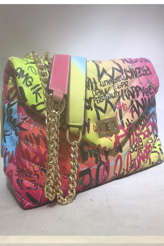 FAB GRAFFITI BAG Rainbow Multi