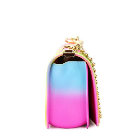 CHEVRON JELLY PURSE RAINBOW