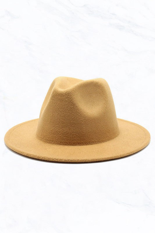 Classic Fedora Hat Beige