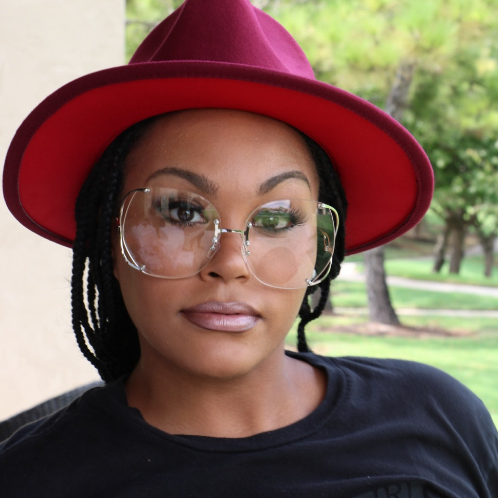 Burgundy Red Fedora