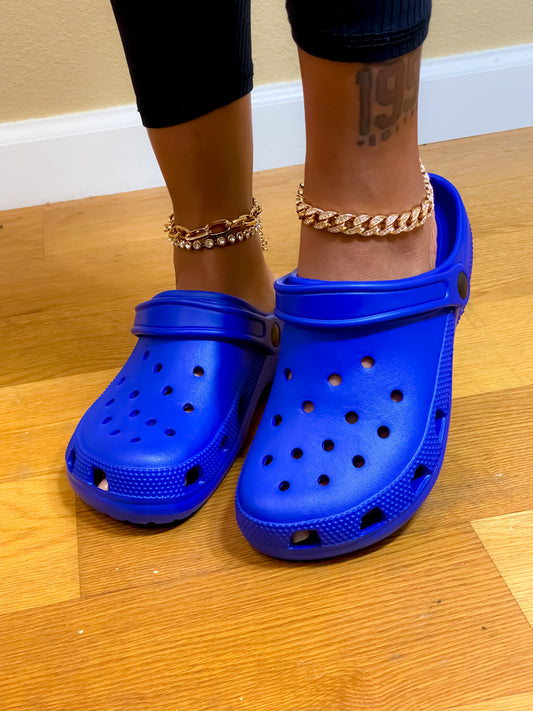 Fancy Clogs Royal Blue