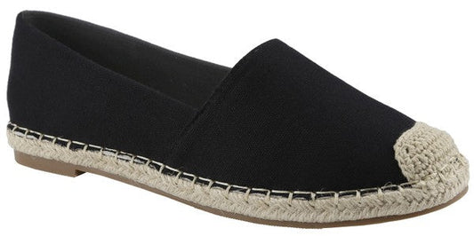 Fav Espadrille Black Canvas