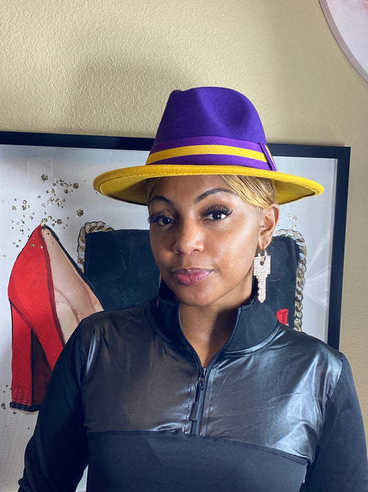 Purple Two Tone Fedora