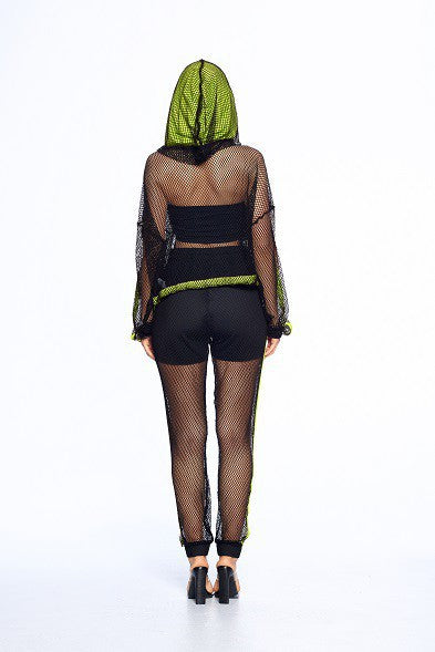 Babe Mesh Set Neon Yellow