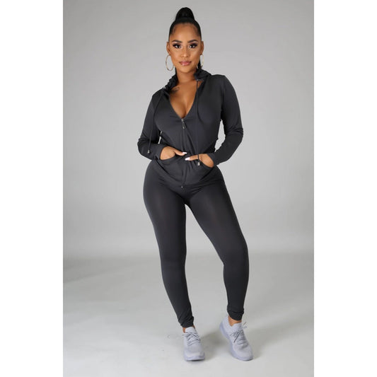 Ola Seamless 2 Piece Set Charcoal