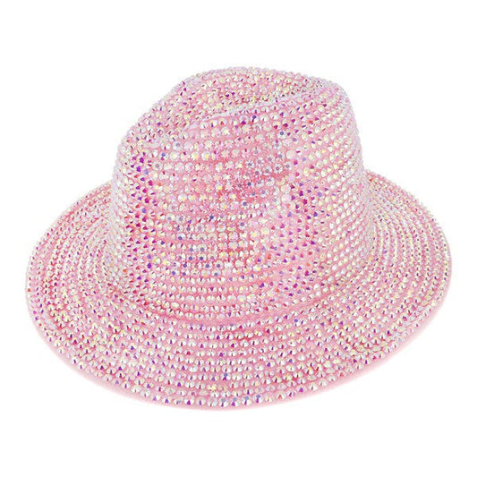 Bling Luxury Fedora Pink