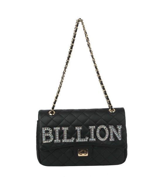 Quilted Billion Purse Black
