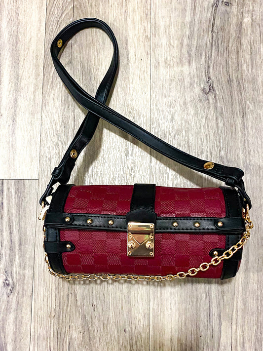 Combat Swag Lug Cylinder Cross Body Burgundy