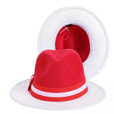 Red White Band Fedora