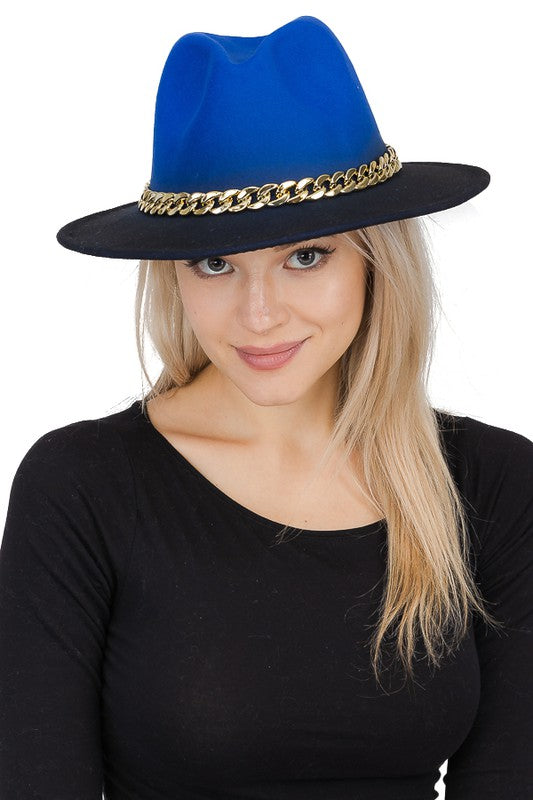 Ombre Fedora Royal Blue