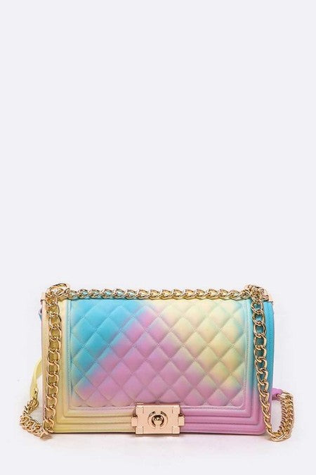 QUILT JELLY PURSE PASTEL
