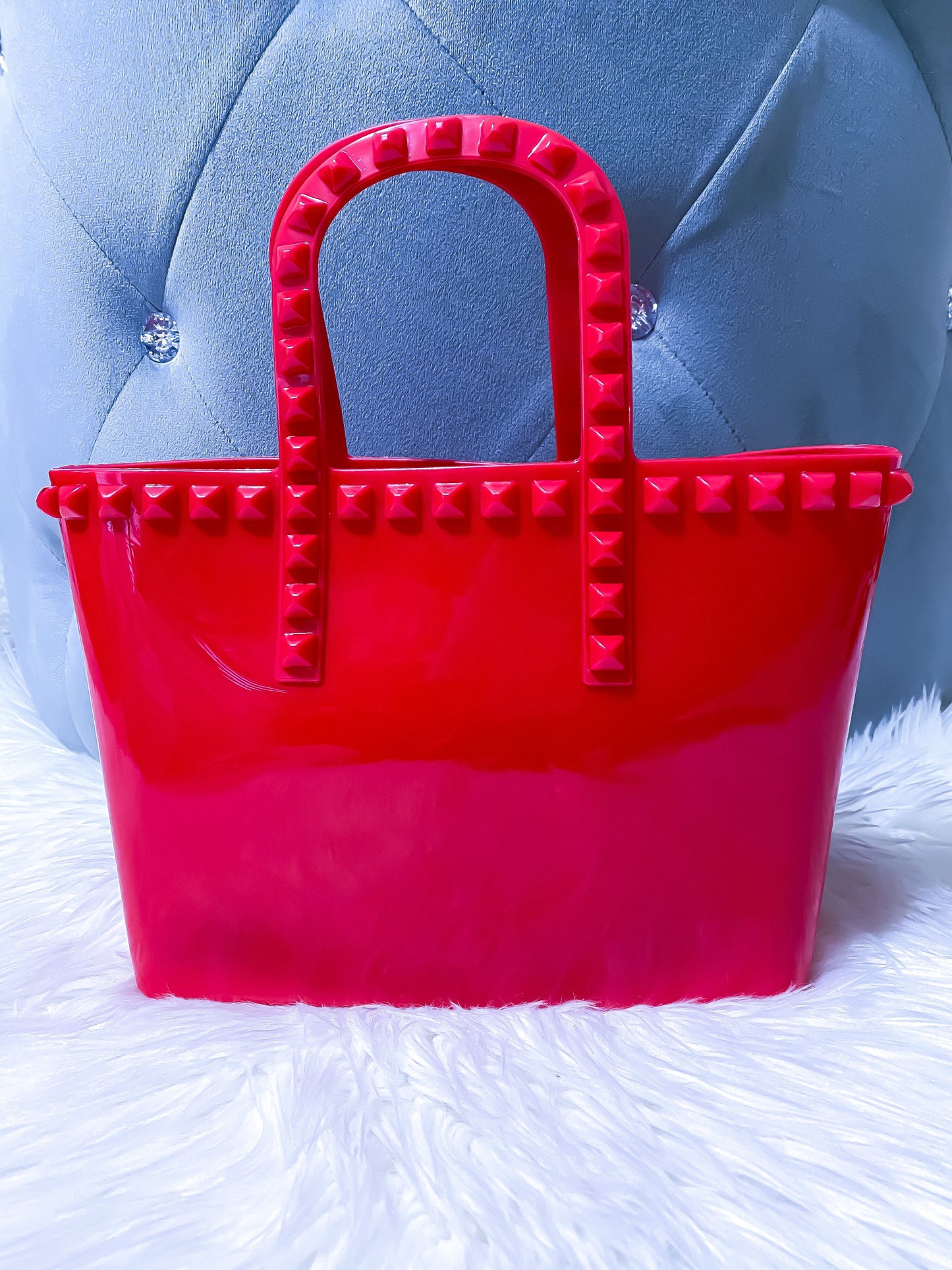 Mini Jelly Tote Red