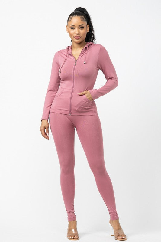 Seamless 2 Piece Set Plus Size Blush