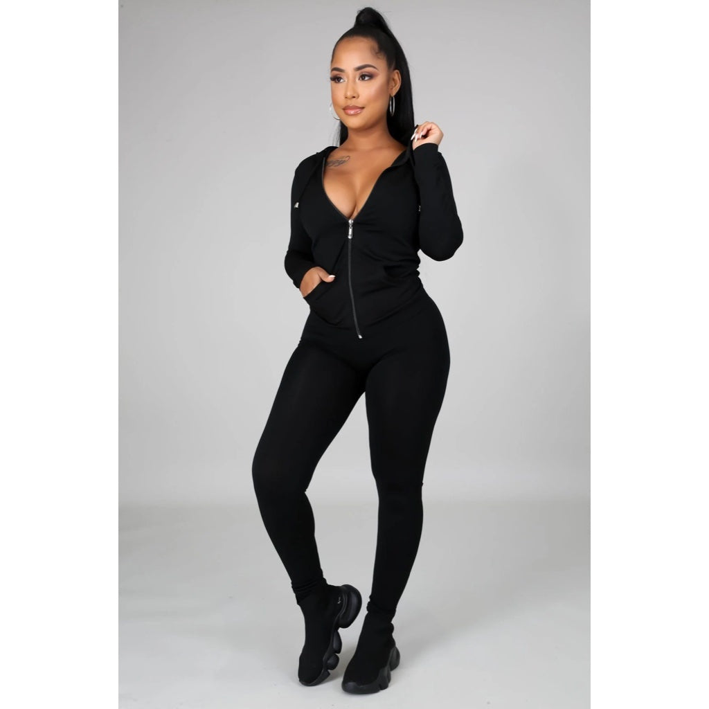 Ola Seamless 2 Piece Set Black