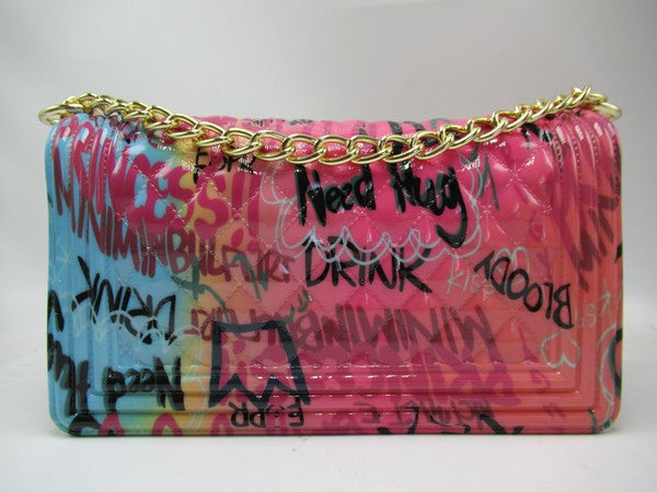 GRAFFITI RAINBOW JELLY BAG