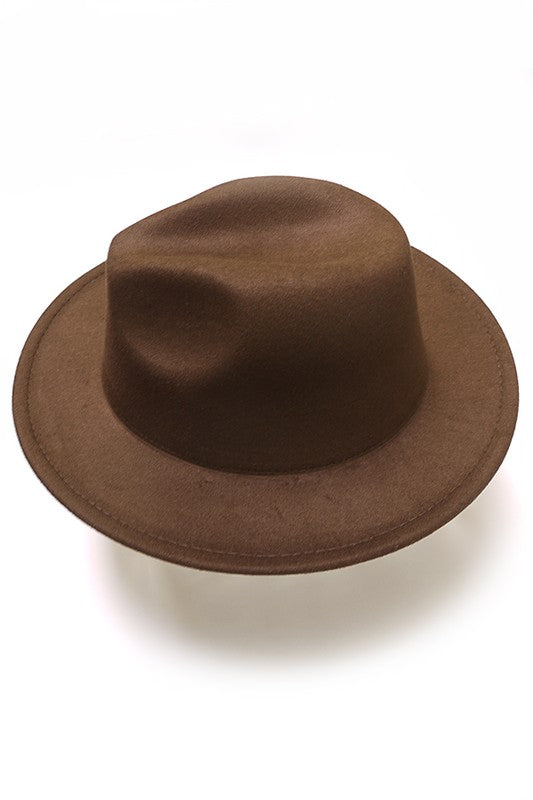 Classic Fedora Hat Brown