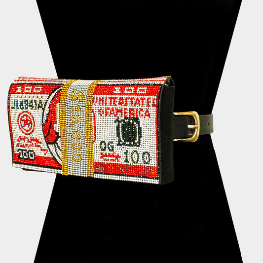 Money Bling Fanny Red