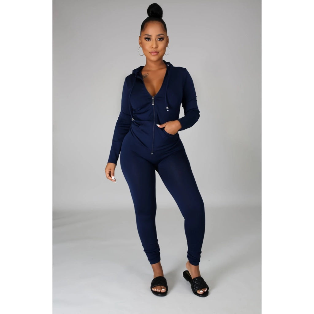 Ola Seamless 2 Piece Set Navy Blue