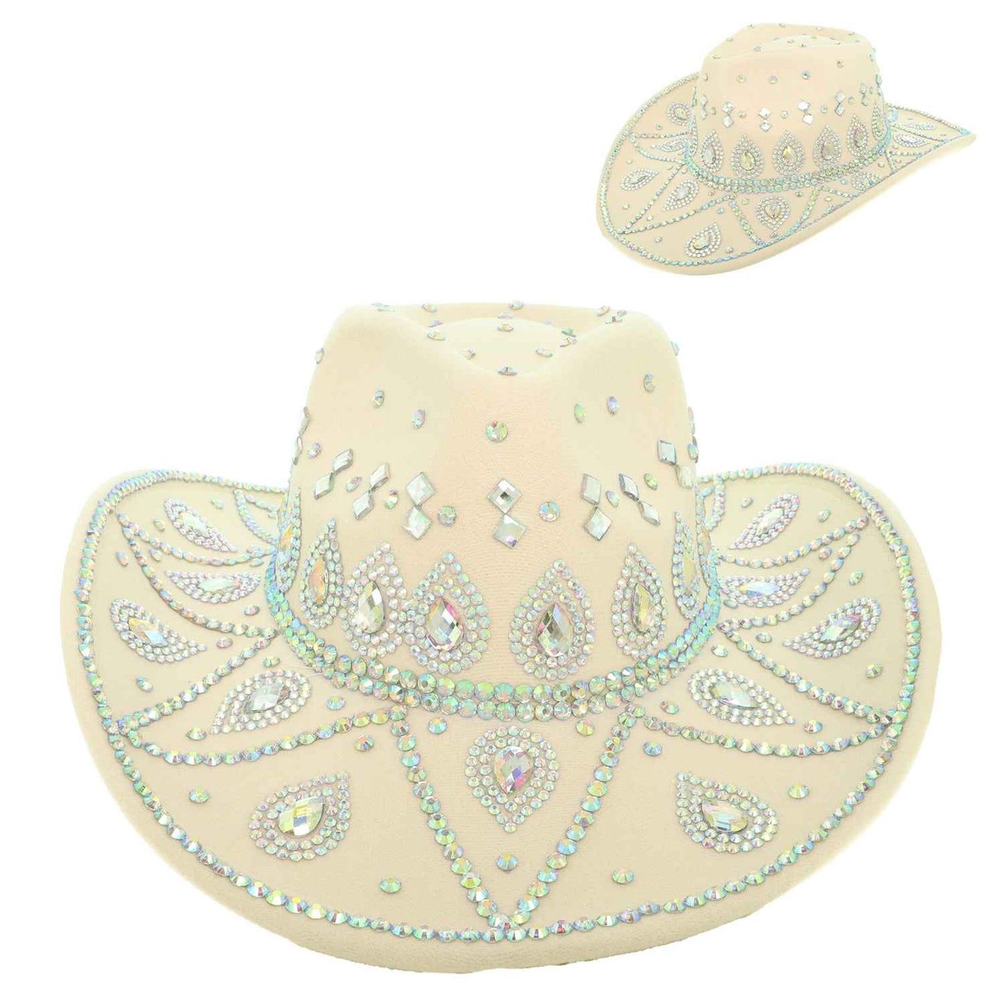 Rodeo Babe Cowgirl Cowboy Hat Ivory