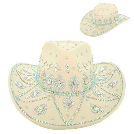 Rodeo Babe Cowgirl Cowboy Hat Ivory