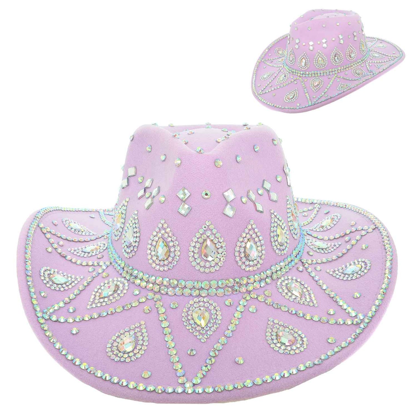 Rodeo Babe Cowgirl Cowboy Hat Lilac